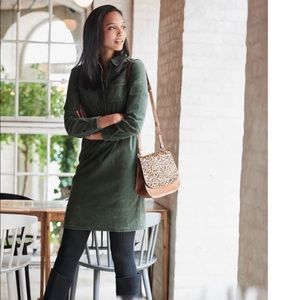 Boden Corduroy Hunter Green dress